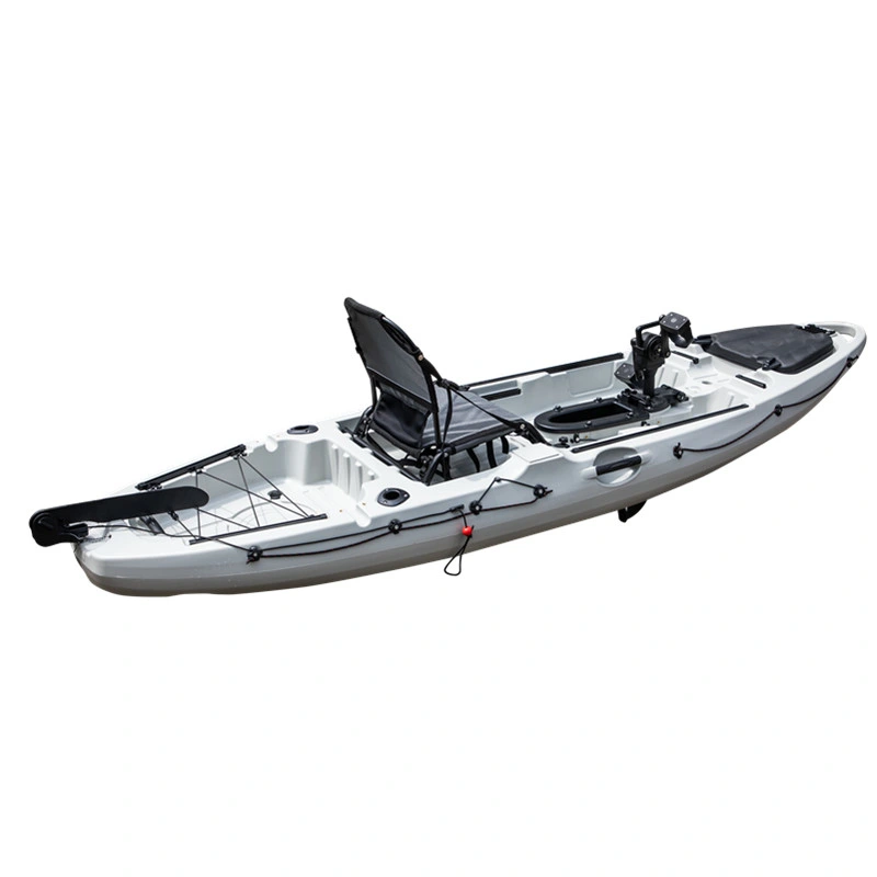 New Hot Selling Sit on Top Single HDPE Foot Drive Pedal Fishing Kayak with Motor Plastic Boat/Canoe Supplier