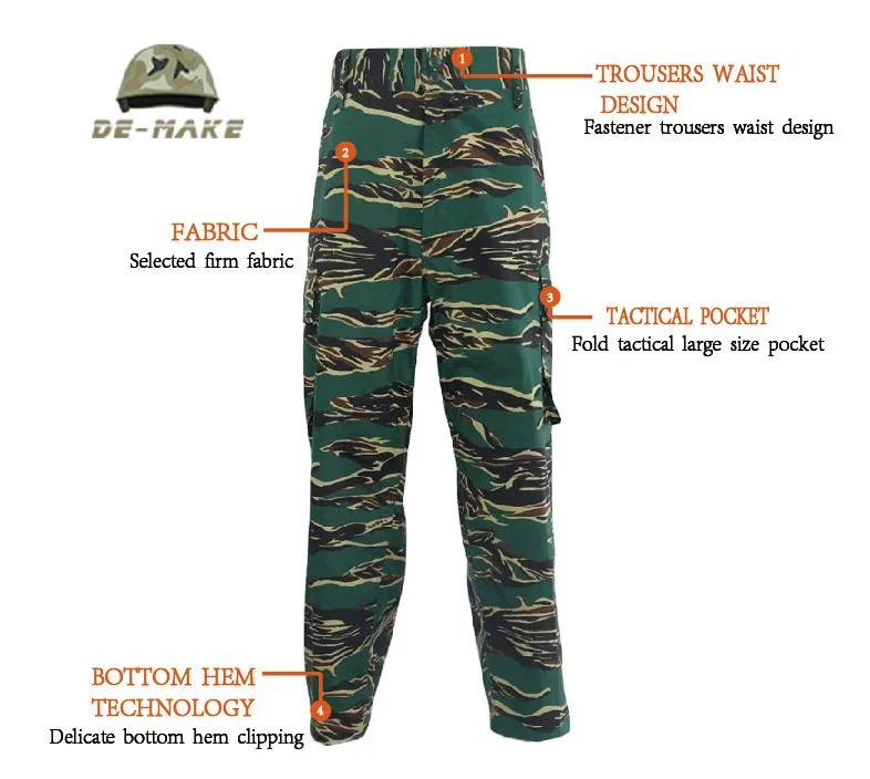 Military Uniform Tactics Uniform Camouflage Is Used for Army