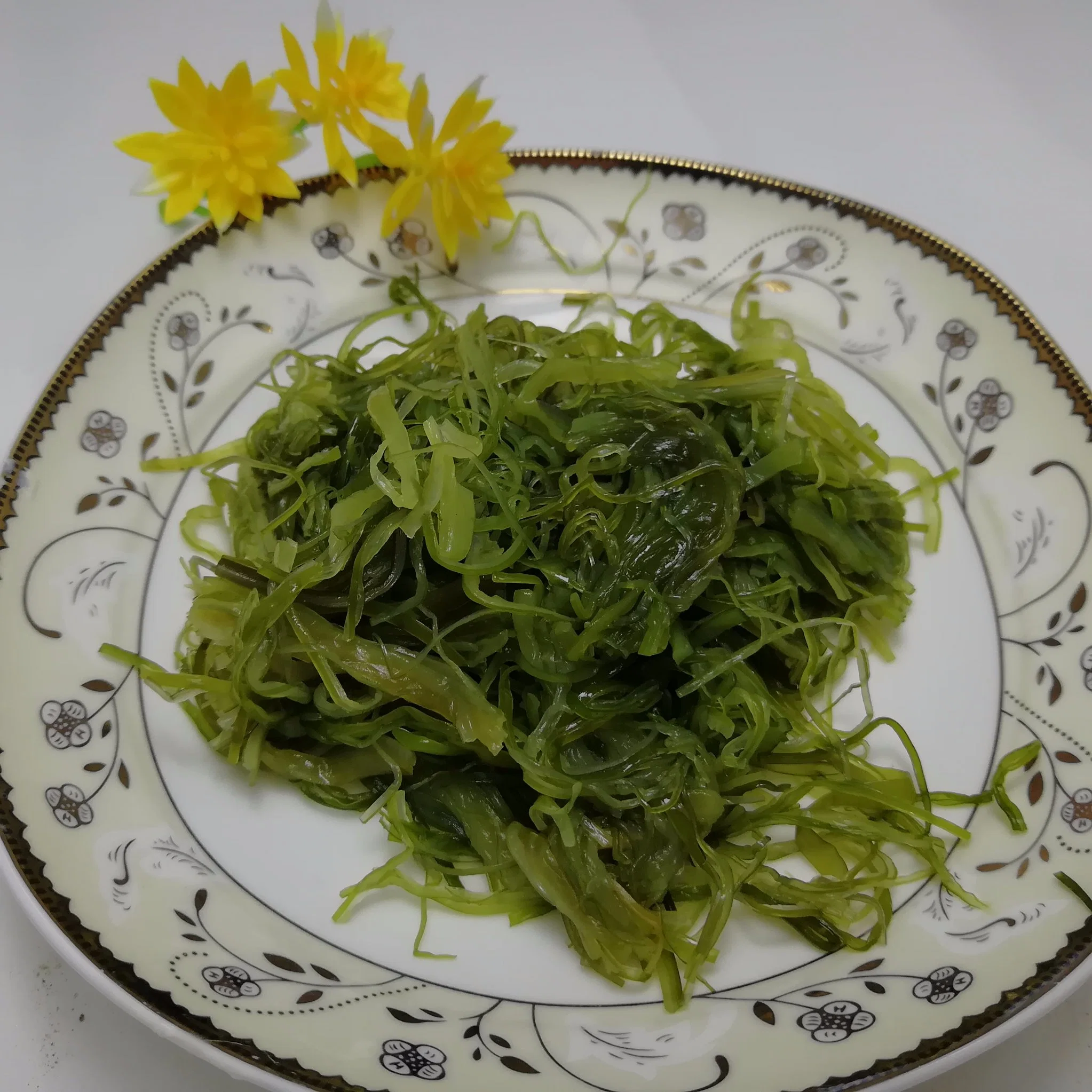 Novo Corte Alga Marinha Congelada Talo de Wakame Wakame Desfiado