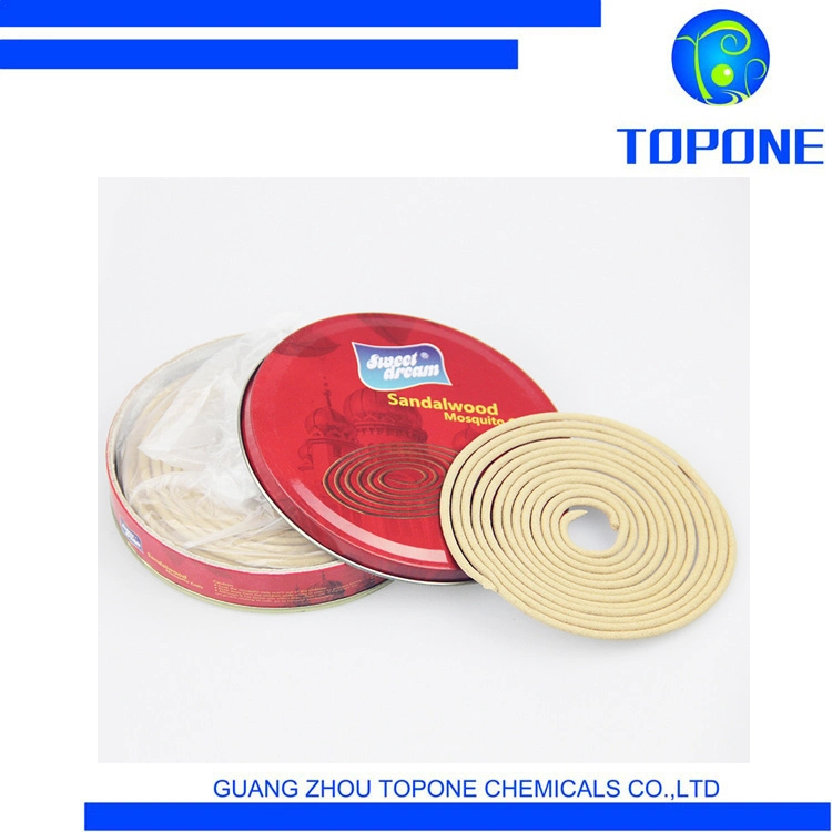 China Topone Marca Sandalwood 90 mm repelente de mosquitos bobina