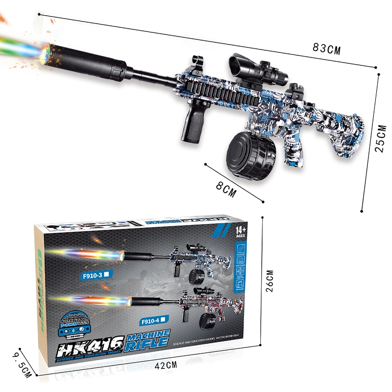 2023 Splatrball Toy automatique Full Graffiti Toy BB Gun eau Pistolet à bille à bille en gel Bullet M16A4 avec traceur lumineux