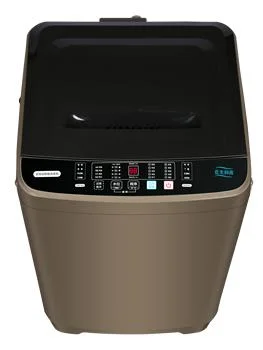 Máquina de lavar roupas pequena totalmente automática de carregamento superior, capacidade de 5-9kg para uso doméstico.