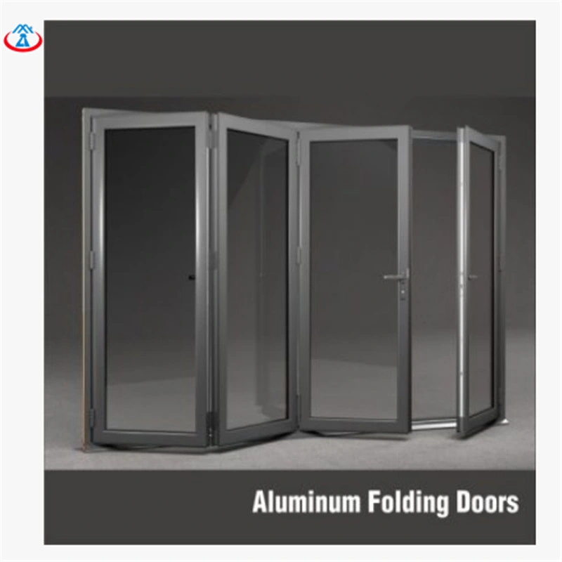 Excellent Quality Wooden Double Layer Aluminum Folding Door for House