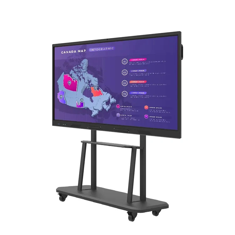 2023 HD Zoom Conference Infrared Touch Screen Electronic Interactive LCD Digital Whiteboard 75 Inches