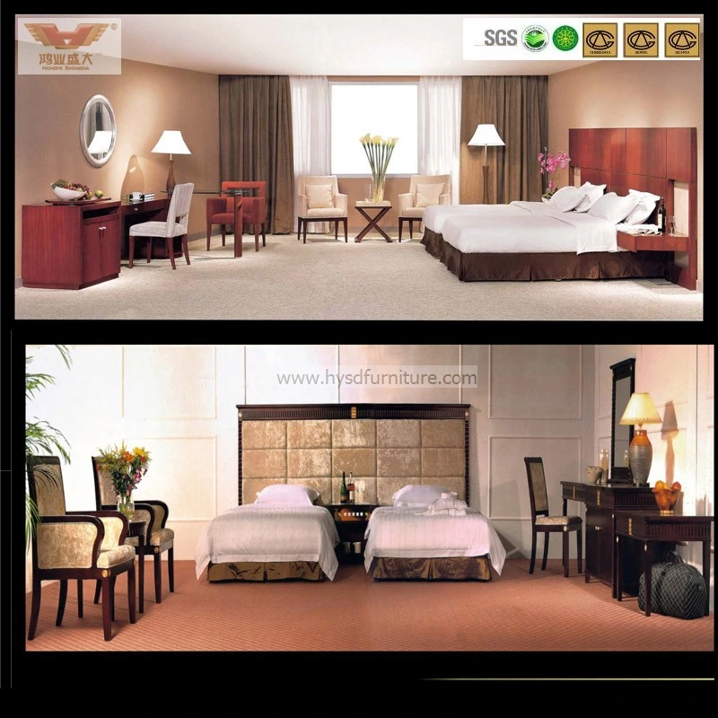 Profesional de 5 estrellas moderno de madera personalizado muebles Hotel estándar (HY-039)