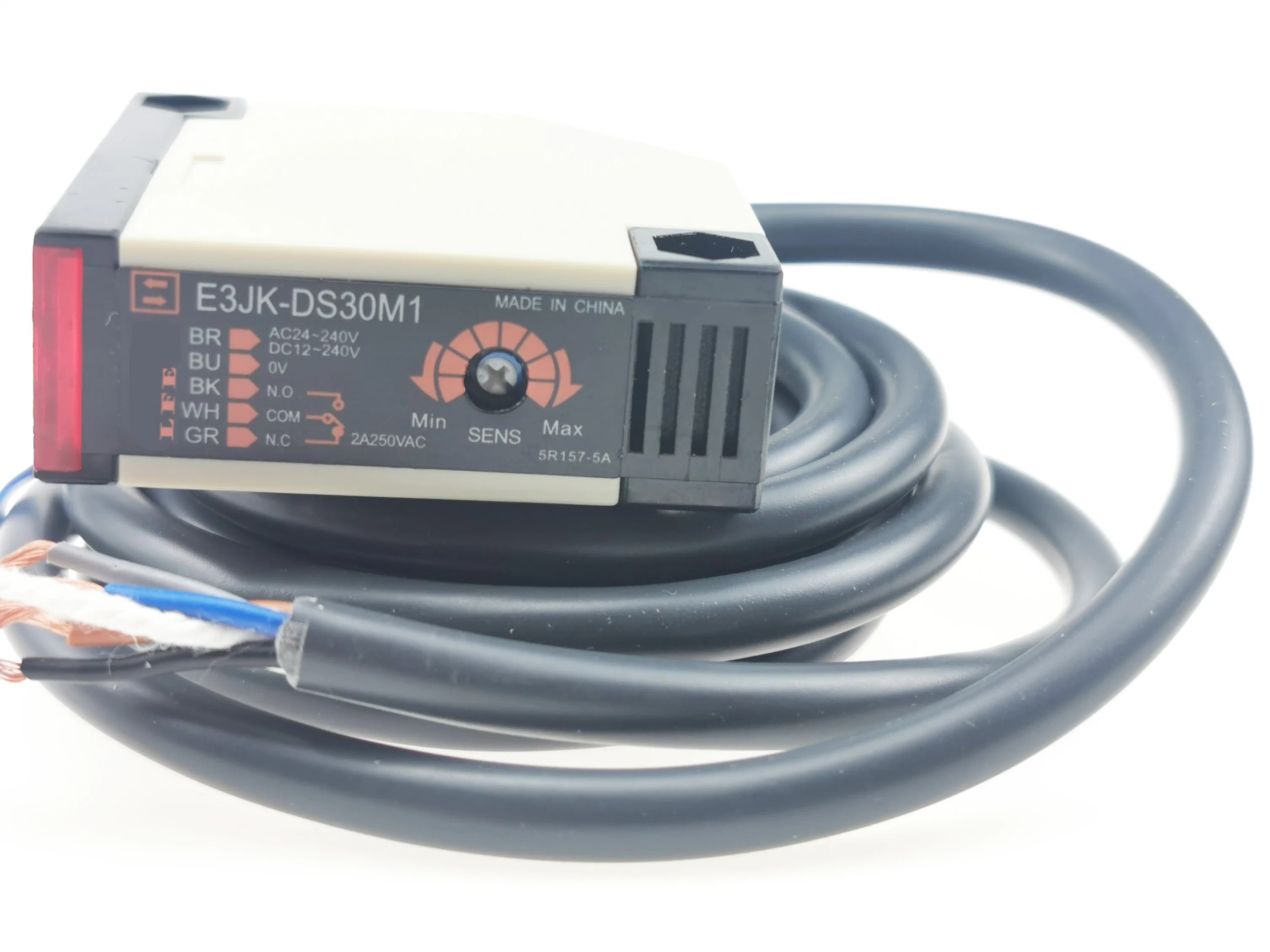 E3jk-R4m1 الجهد DC12-240 فولت، ومفتاح المستشعر الكهروضوئي بجهد 12-240 فولت تيار متردد، مفتاح المستشعر الكهروضوئي، مفتاح المستشعر الكهروضوئي أثبت CE،