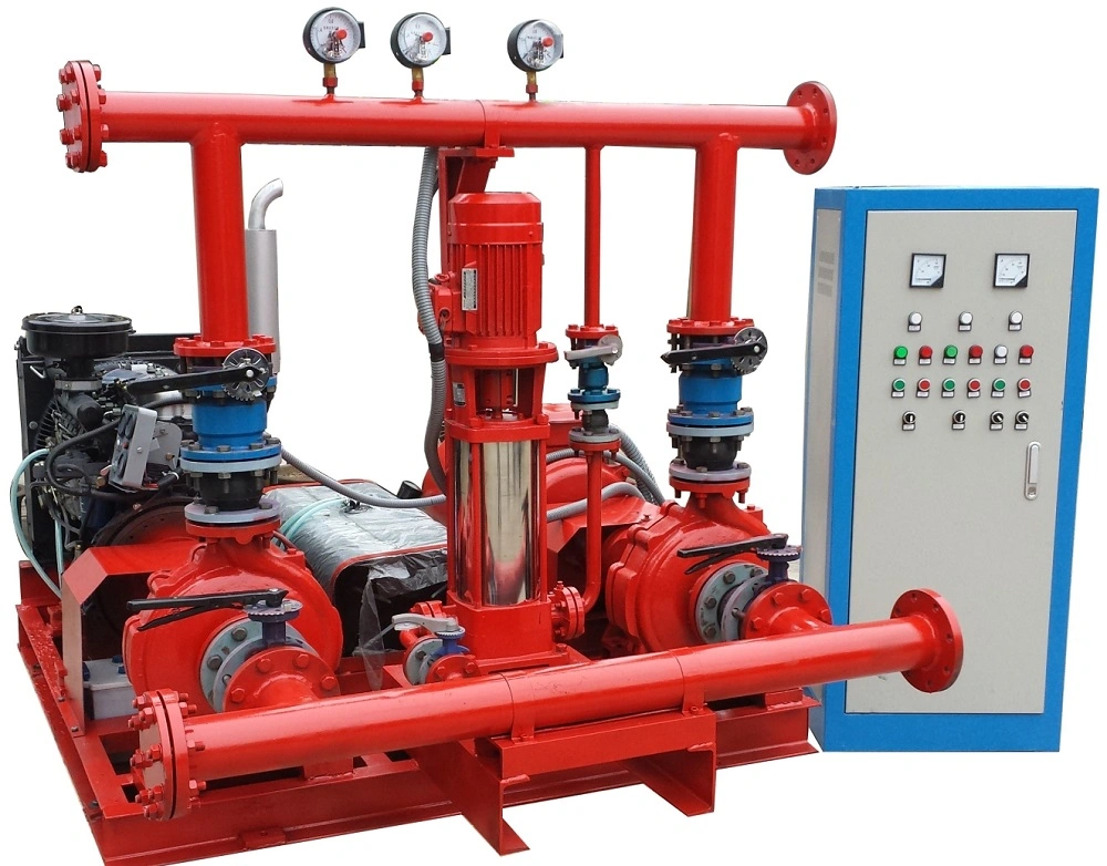 Sprinklerpumpensystem Brandbekämpfung Dieselmotor Elektrische Wasserpumpe