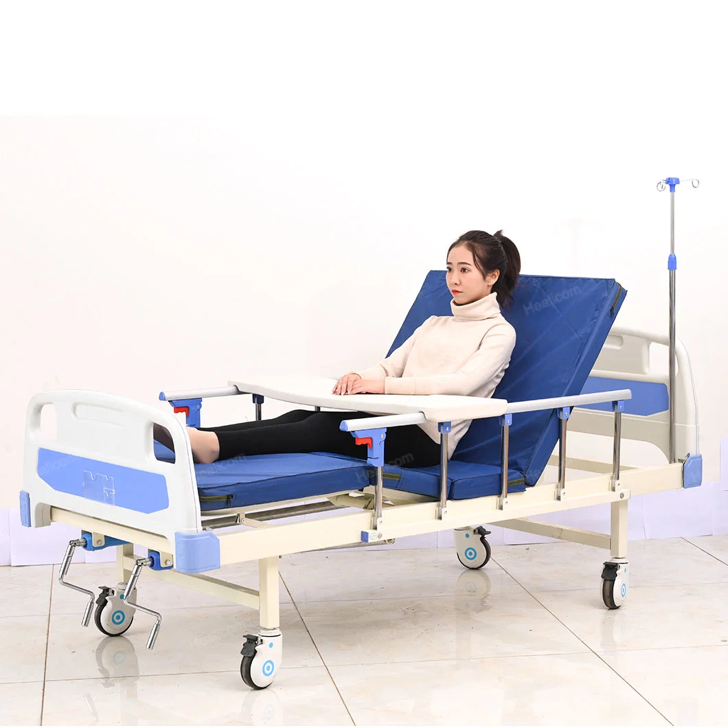 Mobilier d'hôpital simple manivelle médicale USI usage à domicile patient Lit de soins infirmiers