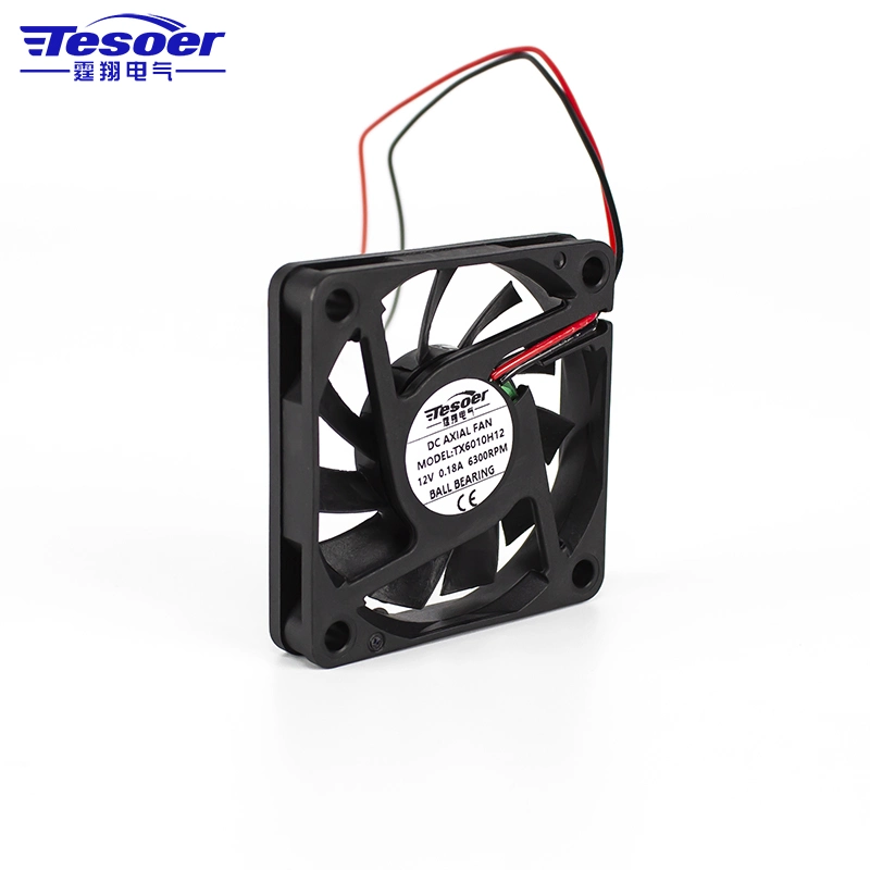 60X60X11mm DC Exhaust Cooling Fan for Electrical Control Cabinet 5V 12V 24V