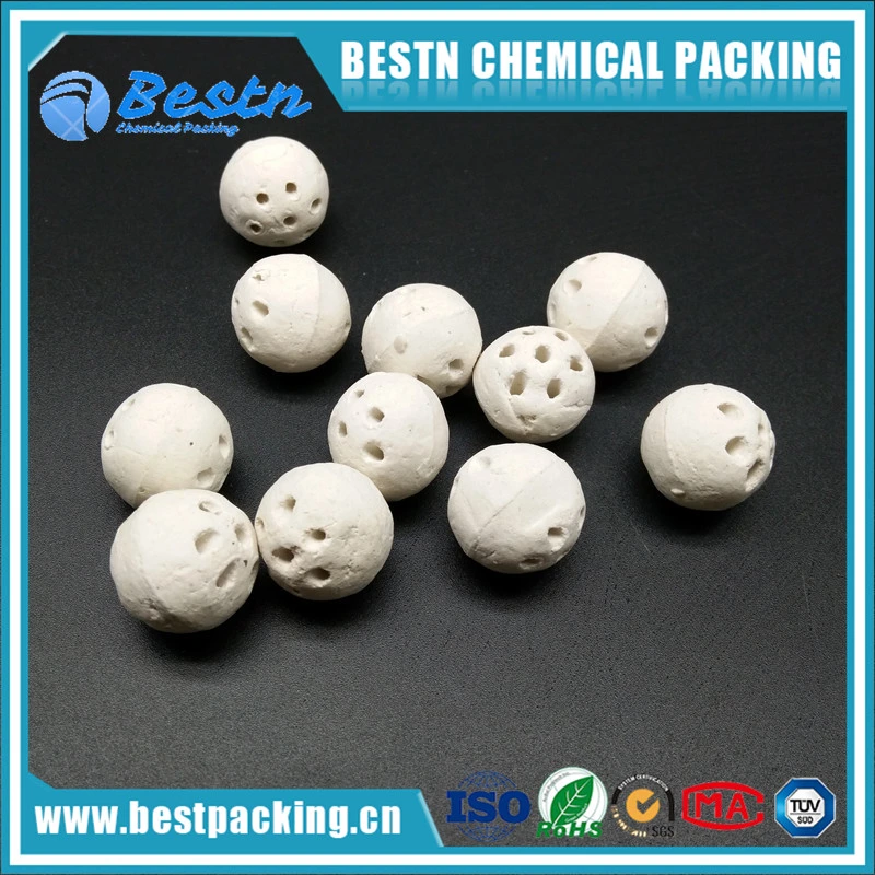 3mm 6mm Alumina Porous Ceramic Ball for Support Media