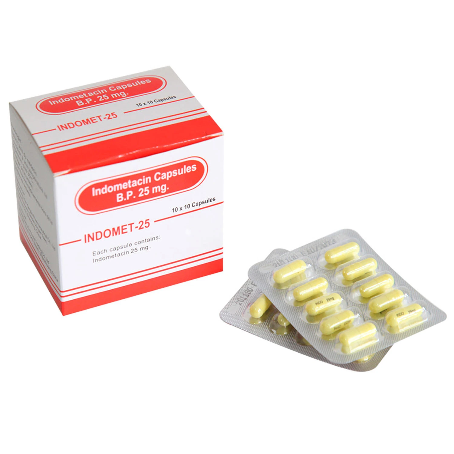 Finished Medicines Indometacin Capsules 25mg Bp