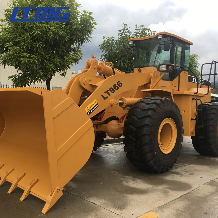 Ltmg Equipo de construcción cargadora frontal Grande 6 rueda de Tonel Pala cargadora con motor americano