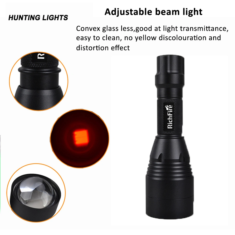 Powerful 3 Color in 1 LED Torch Light Rechargeable Flashlight