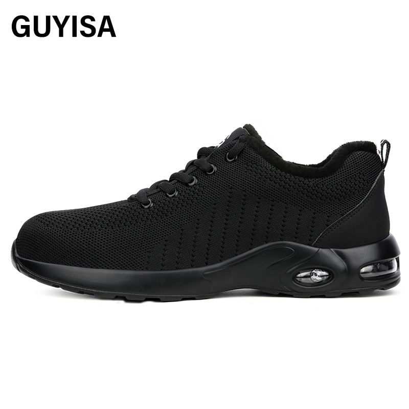 Guyisa High quality/High cost performance  Safety Shoes Steel Toe PU Bottom Outdoor Work Sports Safety Shoes for Men