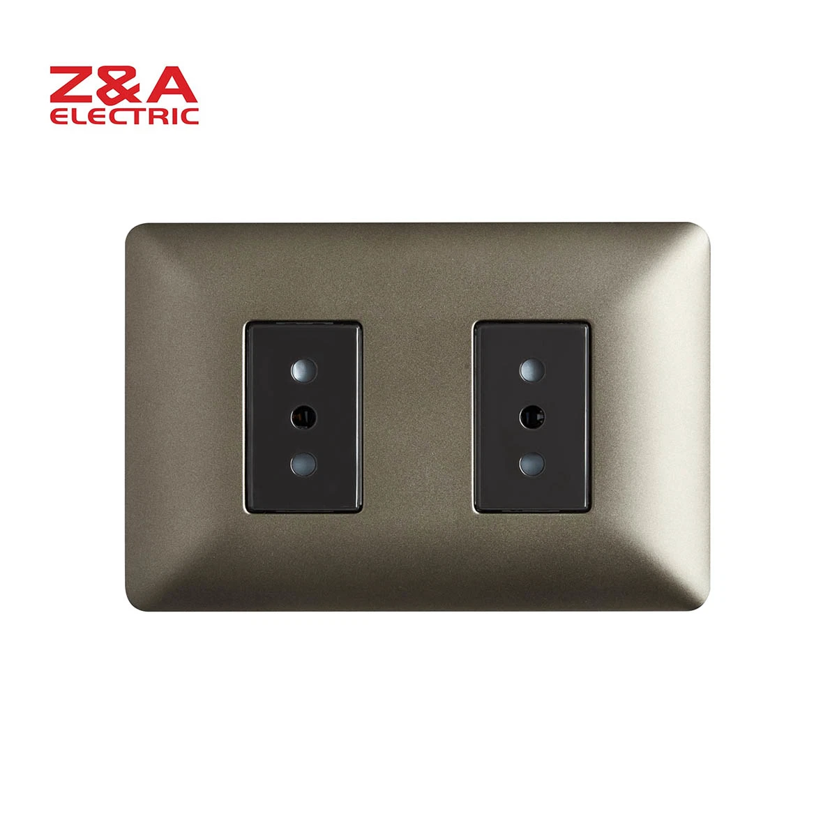 AM2237. MBC AM Series Matte Coffee + Brown Z&A ZA Electric Wall Socket