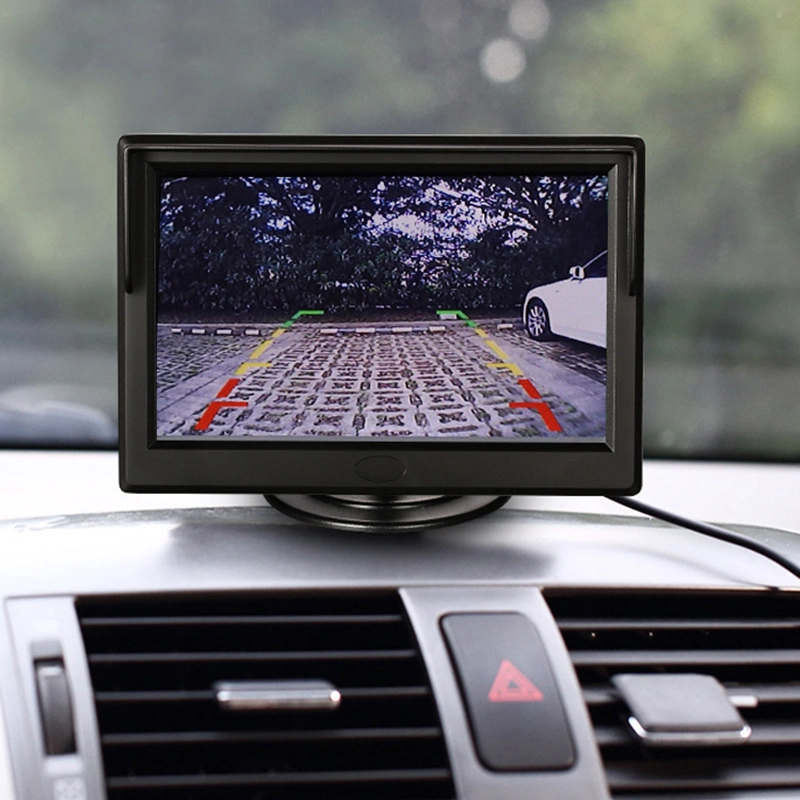 5 Inch LCD Car Rear View DC 12~24V Monitor with 2 Video Input