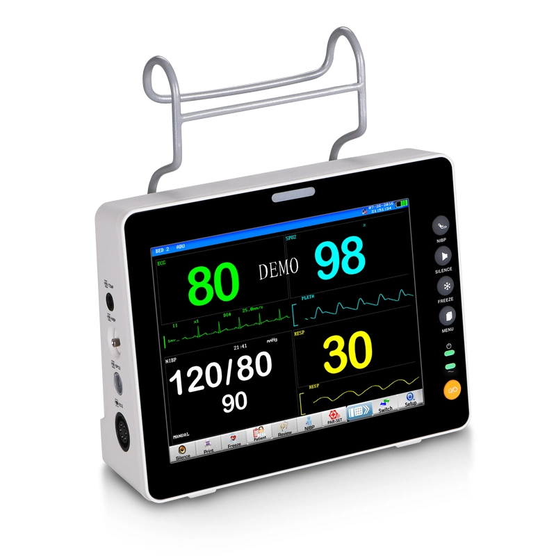 Monitor de paciente veterinario ECG de animales presión arterial multiparamétrico paciente veterinario Monitor