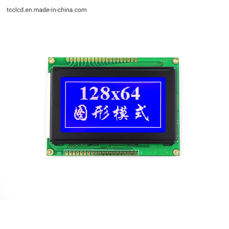 128X64 Chinese Fonts Monochrome Module LCD Display Screen