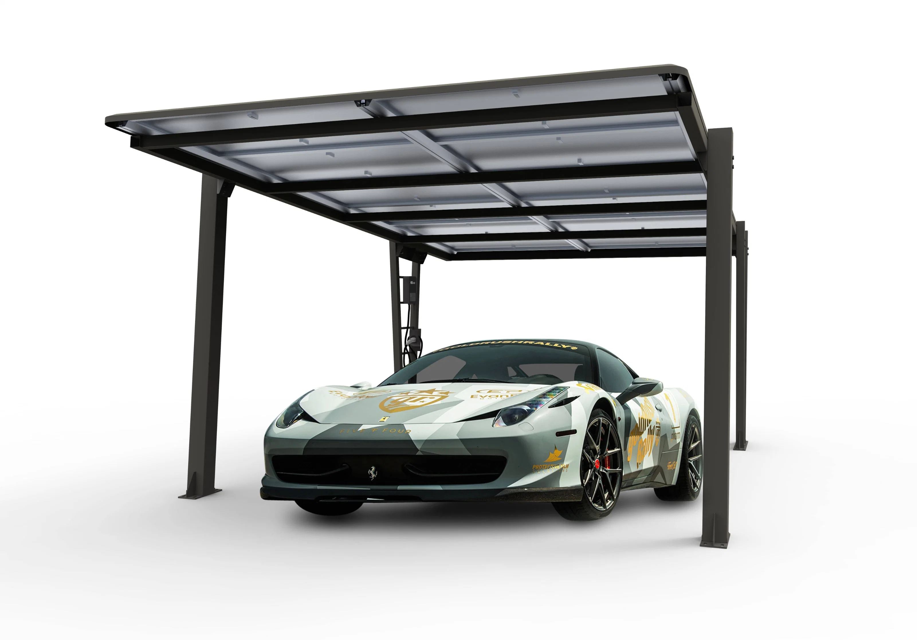 Hottest Selling Household Solar Carport Steel Structure Awnings