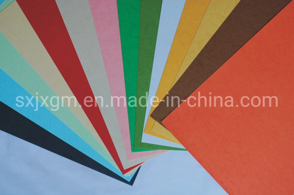 Office Binding Leather Grain Cover A4 Colorful School Hand-Made Paper Supplies