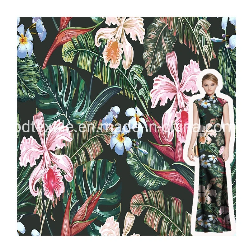 Paper Printing Digital Printing Polyester Fabric for Garment
