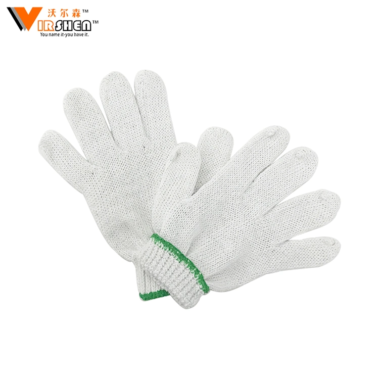 New Design Skidproof Dustproof Knitted Organic Cheap White Cotton Gloves