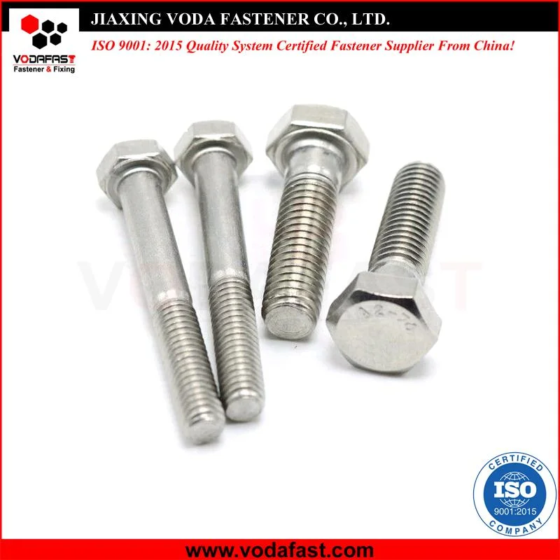 Vodafast Ss Stainless Steel 304 316 DIN931 Hex Head Bolt Half Thread