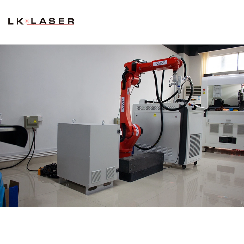 360 Degrees Red Color Metal Sheets Gluing Handling Welding Machine Laser MIG Welding Robot