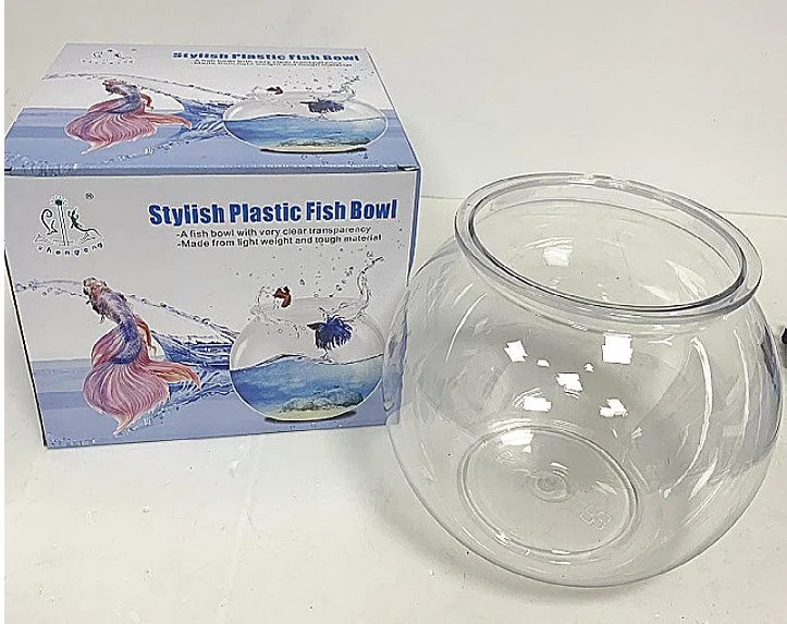 Wholesale/Supplier Durable Clear Aquarium Accessories Mini Pet Plastic Fish Tank Bowl