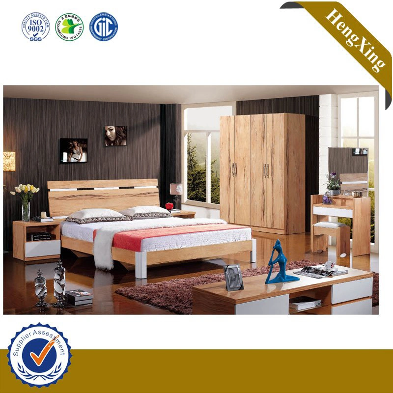 Meubles en bois adulte chinois chambre à coucher avec lit double pliant Canapé-lit King Size