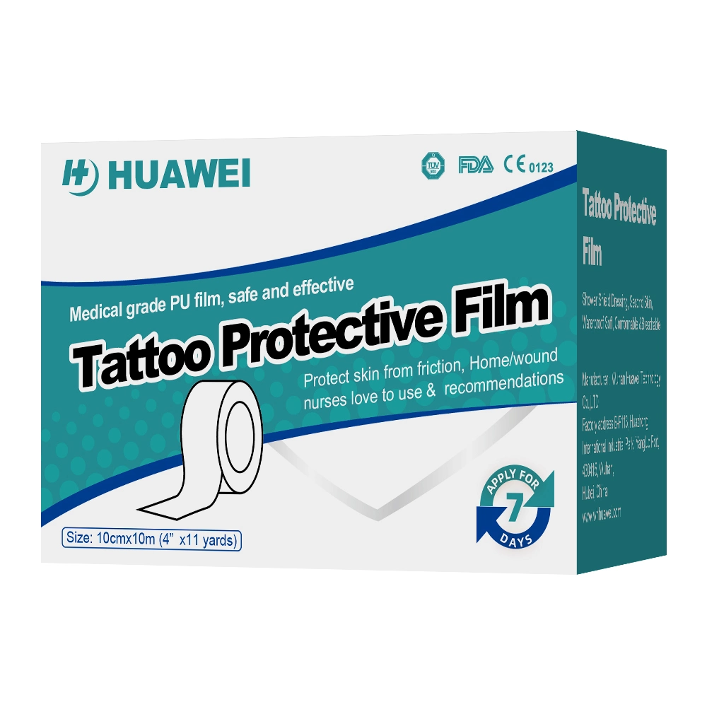 Medical Adhesive Glue Coating Breathable PU Film Waterproof Tattoo Protect PU Film Roll