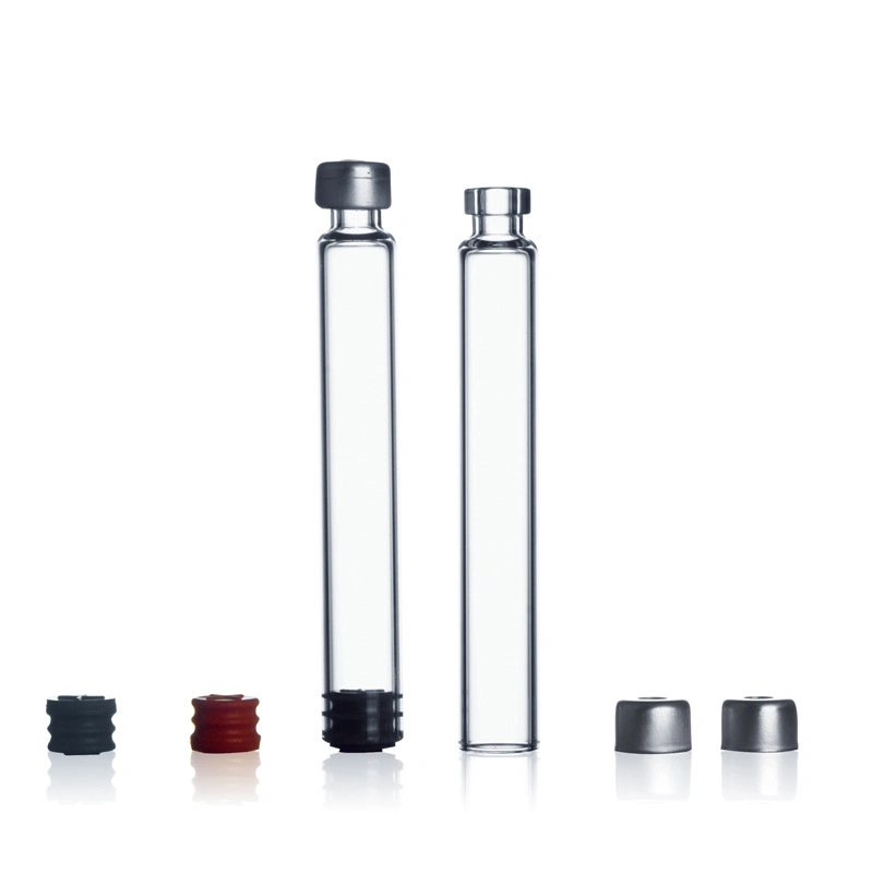 خرطوشة زجاجية طبية شفافة سعة 1.8 مل سعة 3 مل يمكن التخلص منها بعد الاستخدام
