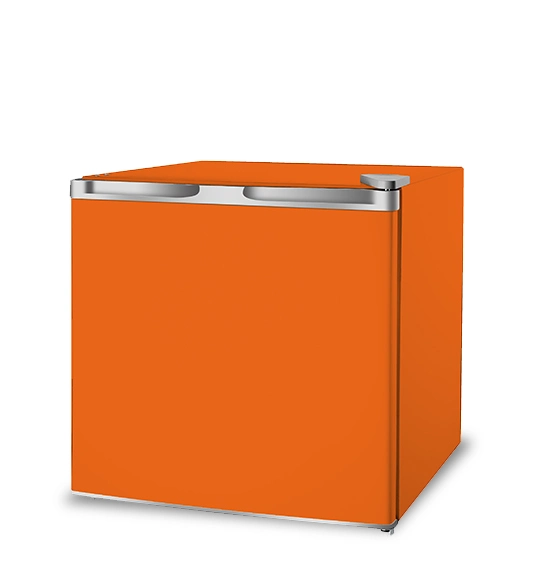 Naranja personalizado Mini refrigerador para uso doméstico, coche, al aire libre, el hotel, hogar refrigerador usa