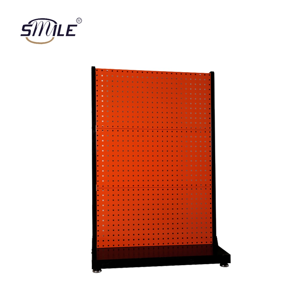 Smile Steel Metal Peg Board organisateur des jeux Présentoir étagère avec crochets noir blanc rouge Le contrôle de l'outil de montage mural présentoir