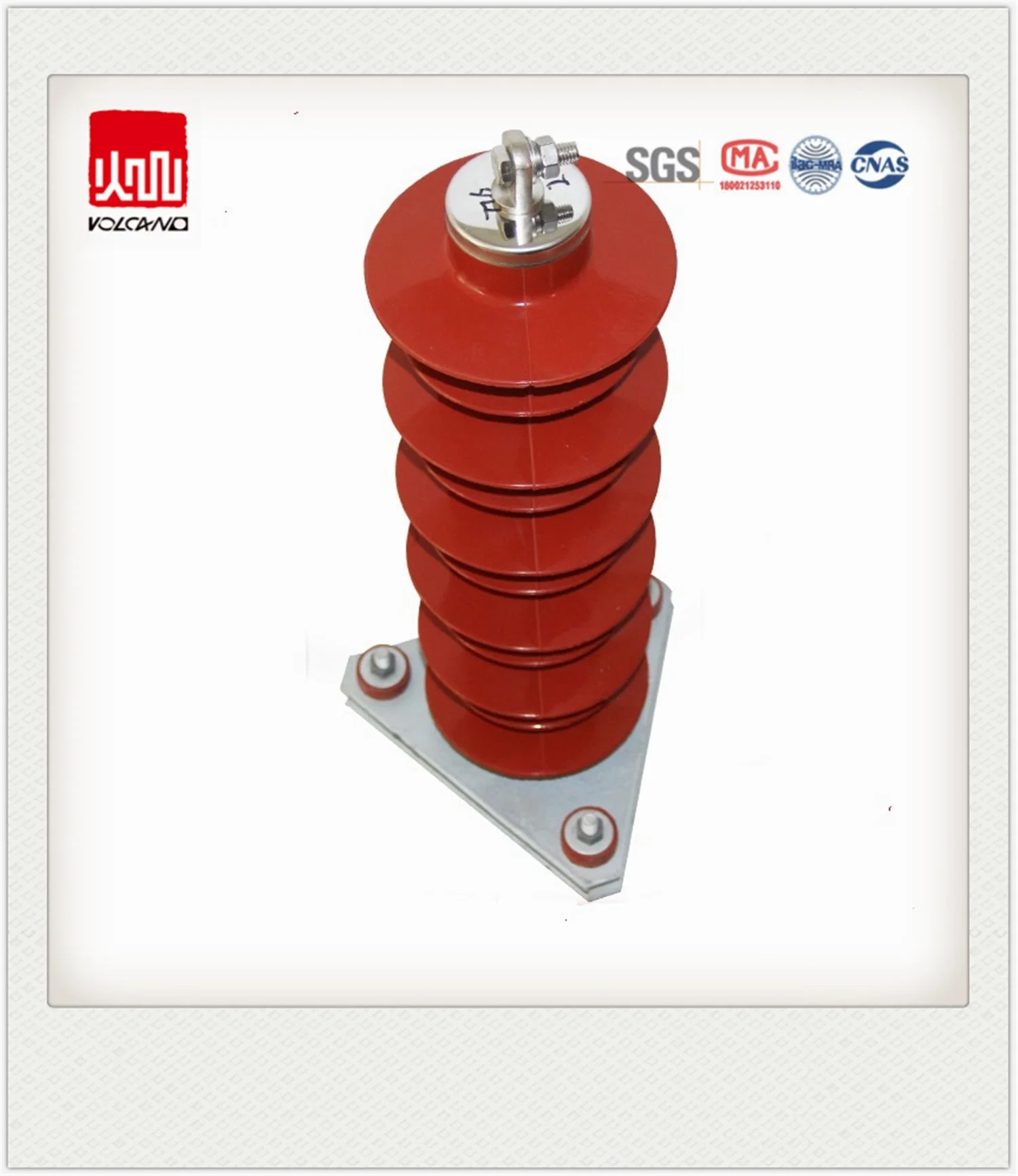 22kv Ceramic Porcelain Gapless Metal-Oxide Lightning Surge Arrester (YHC5W-24L)