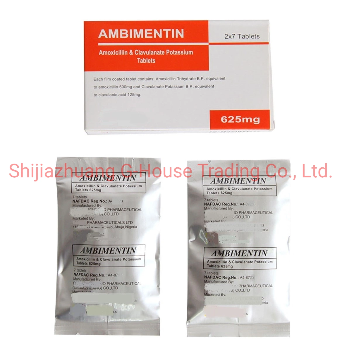 Amoxicillin and Clavulanate Potassium Tablets 375mg Finished Medicine Pharmaceuticals