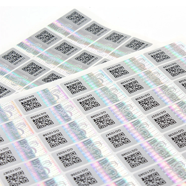 Custom Printing 3D Hologram Stickers Seal Overlay Anti-Fake Void Security Qr Code Logo Label