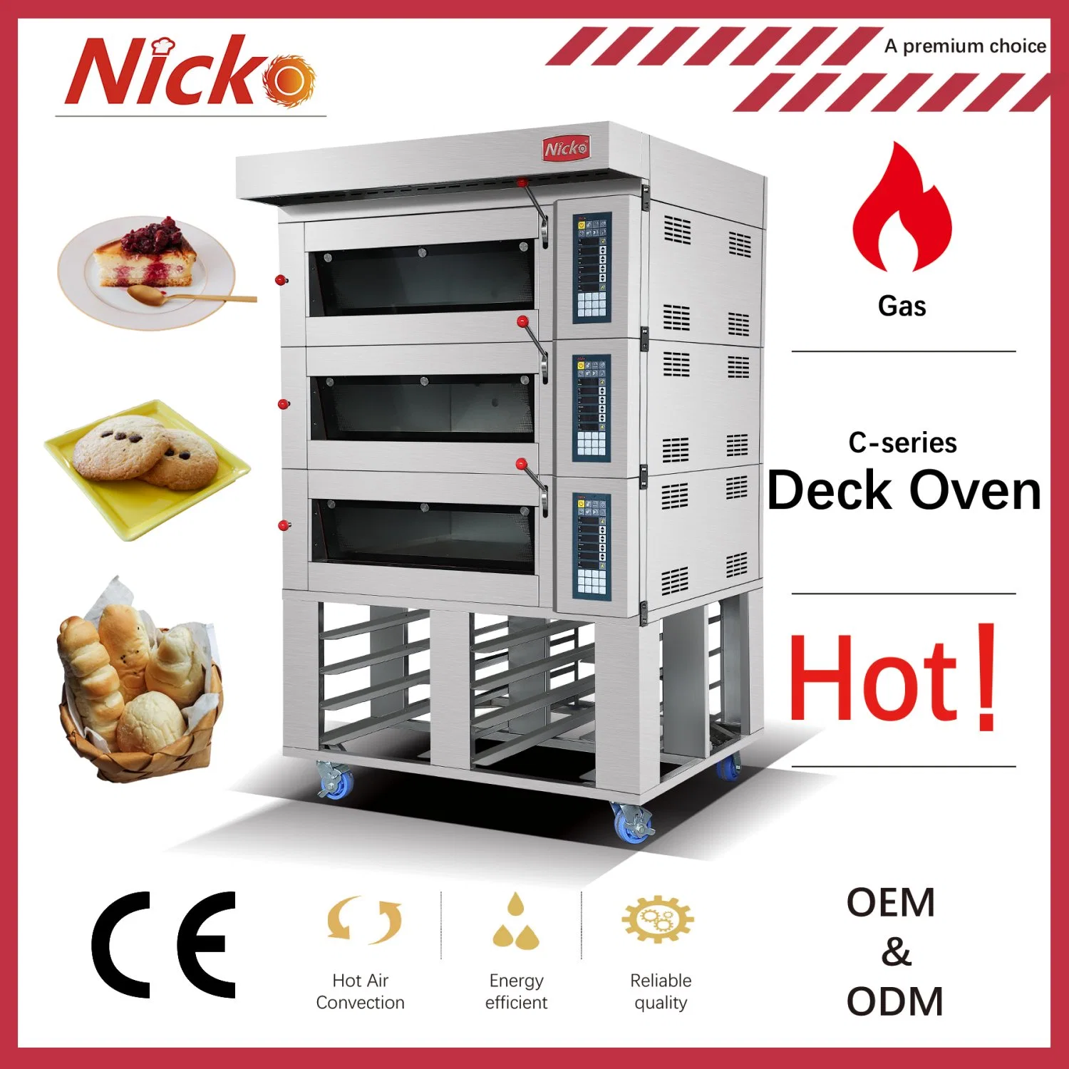 Cheap Price Commercial 9 Trays Double Bread Deck Oven Baking Machine Electric Bakery Pizza Oven