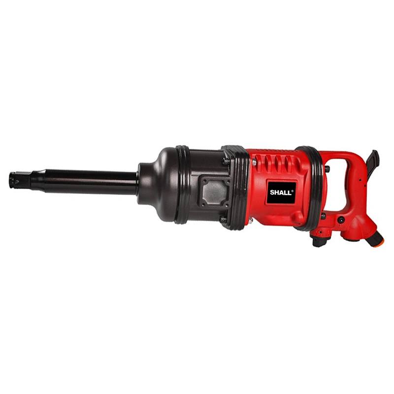 1" Square Drive Air Pneumatic Impact Wrench Heavy Duty Torque Output 8 Inch Extended Anvil 1 Inch 2 Handles High Precision