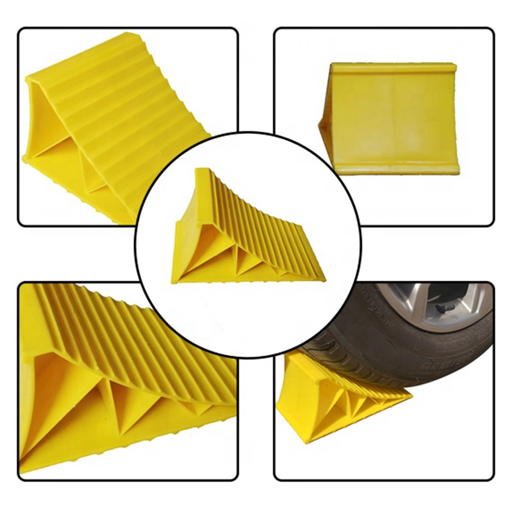 Plastic HDPE Mini Wheel Chock for Car Vehicle RV Camper Trailer ATV Wheel Parking Equipment