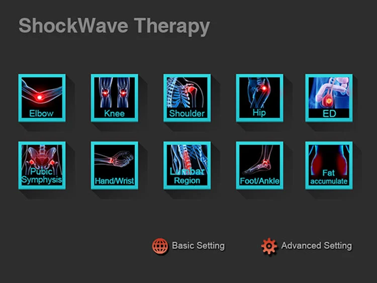 Pain Removal with LCD Display Mecan Portable Shock Wave Equipment