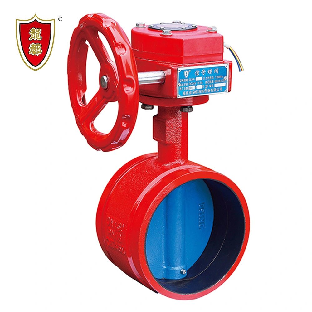 Ductile Cast Iron DN150 Quarter Turn 90 Degrees Butterfly Valve for Pipe System