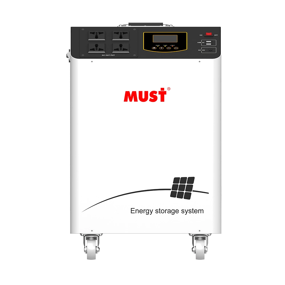 Tous les ménages intelligente dans un hybride 3kw 3000WH Système de stockage de l'énergie solaire