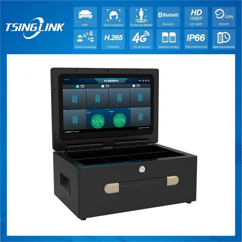 Law Enforcement Video Recorder Data Update Charging 8-Units Body Camera Docking Station