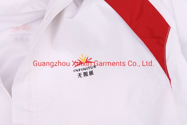 Casual Woven Stand Collar Plain Men Sports Jacket Uniform Custom Waterproof Sport Wear Clothes (J493)