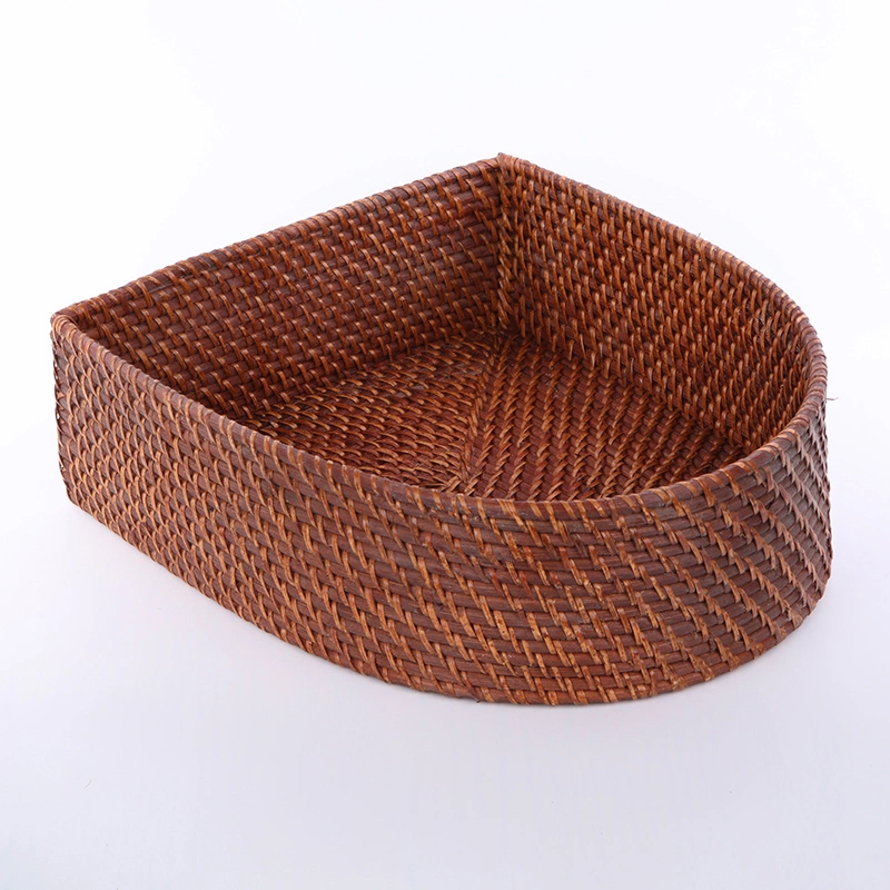 Eco-Friendly 3 Pieces Rattan Basket Sets with Handle Household Solutions