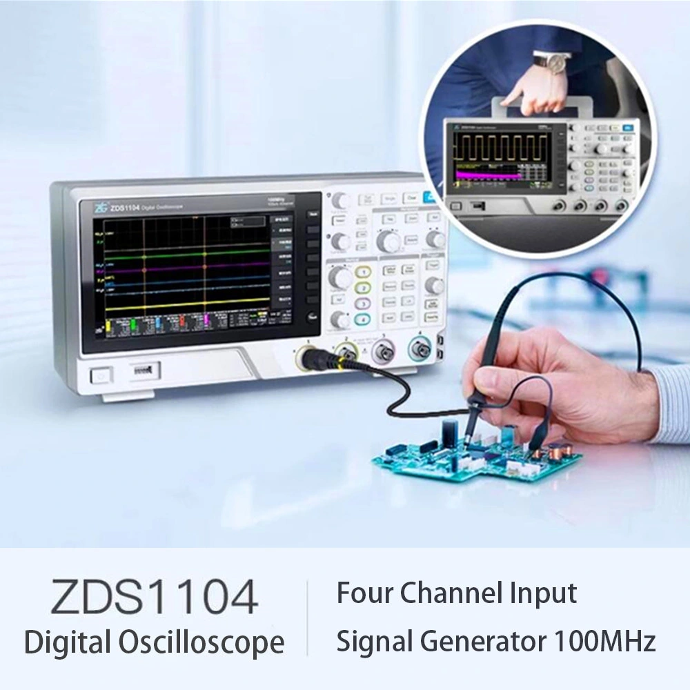 Osciloscopio digital 4 en 1 Generador de señales de entrada de cuatro canales 100MHz* 2 Ana-Log ancho de banda 1gsa/S Oscilloscopio de velocidad de muestreo