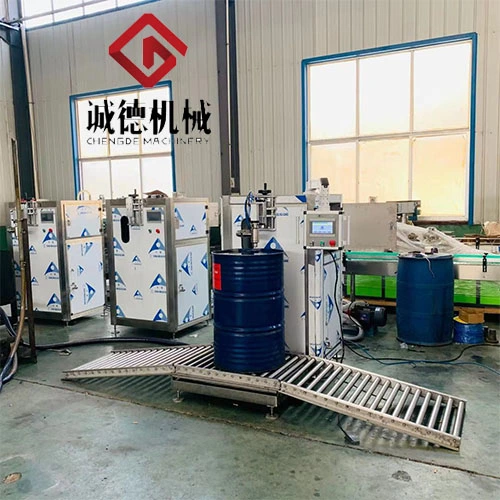 200L Steel Drum Lid Opening Filling Sealing Fully Automatic Filling Machine for Chemicals