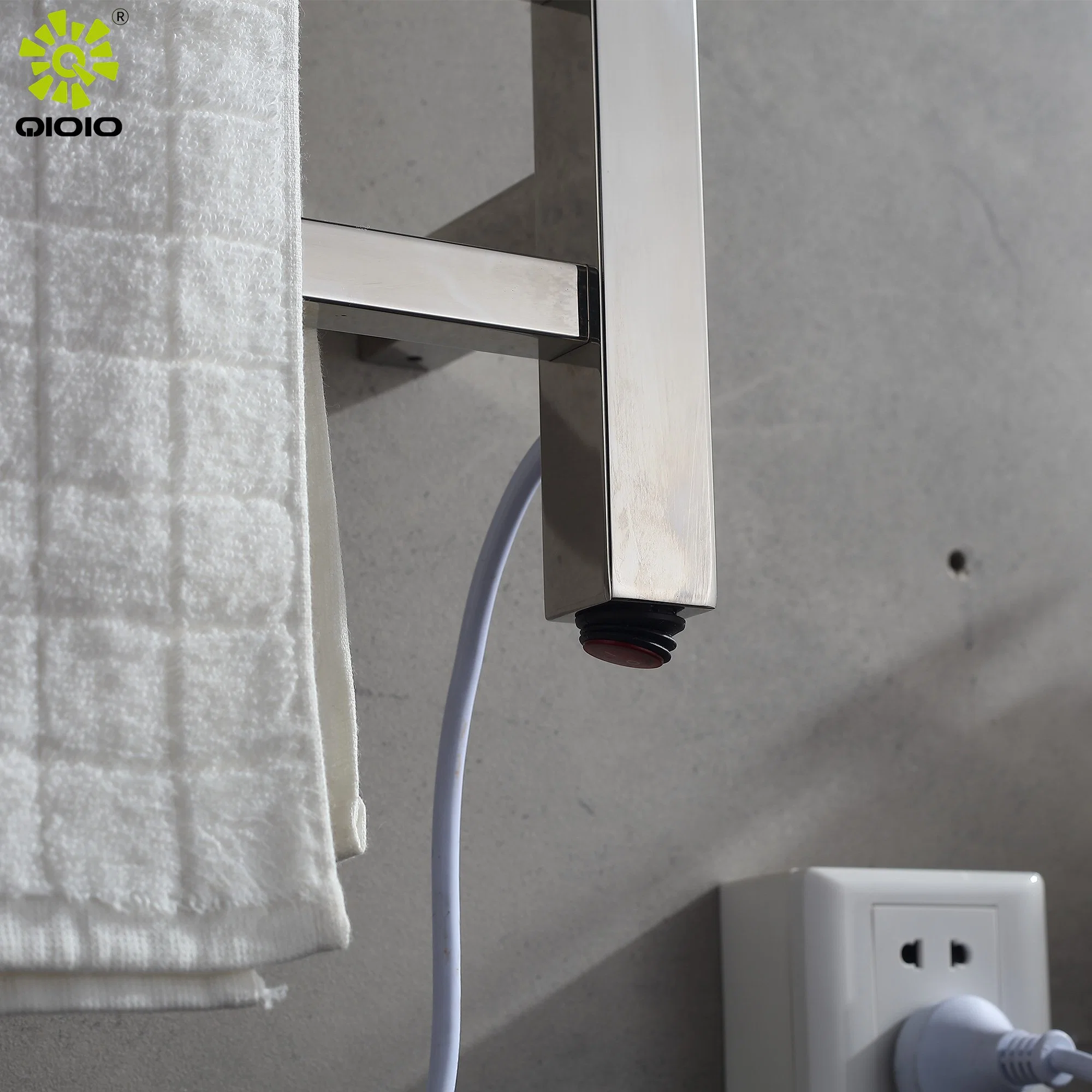 Bathroom Square Wall Mounted Heated Towel Rack