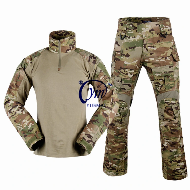 Customized Poland Camo Training Uniform Tactical Frog Shirt and Pants